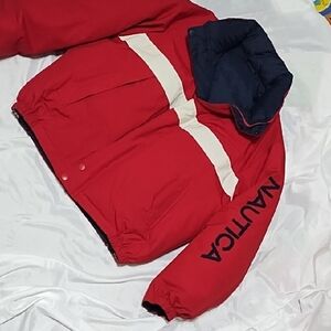 Nautica Reversible Puffer Down/Feather Coat Men's L